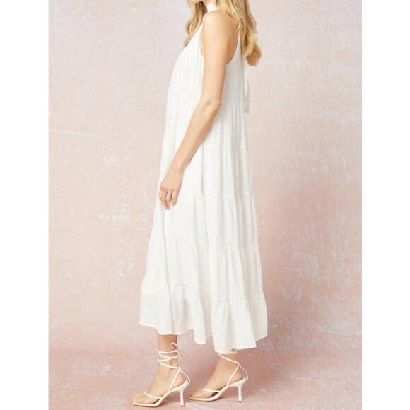MSRP $69 NWOT Entro Women’s Here I Come Dress In Off White Size S-M | QUICKSHIP - Picture 1 of 8